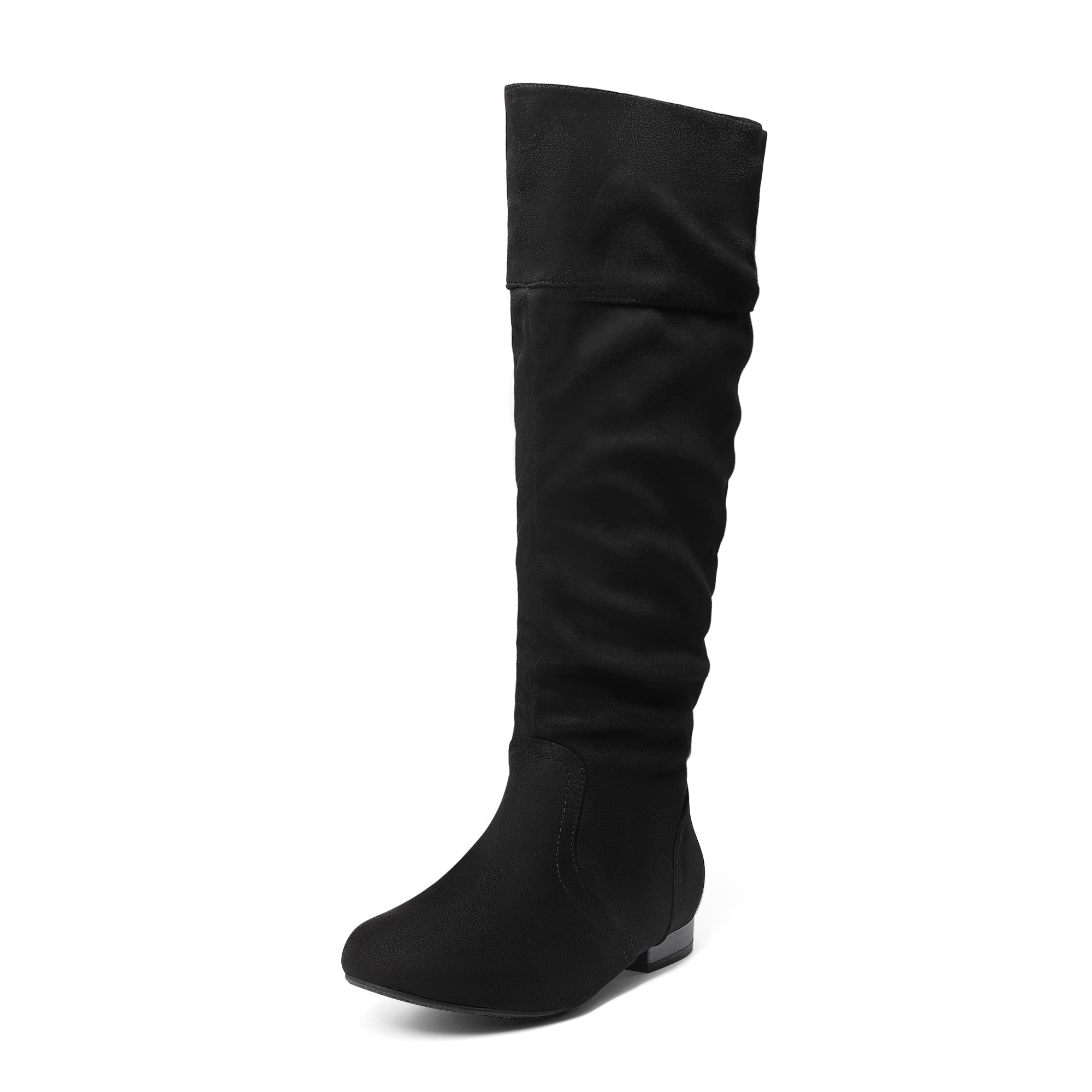 Black-Womens-Wide-Calf-Winter-Boots-1