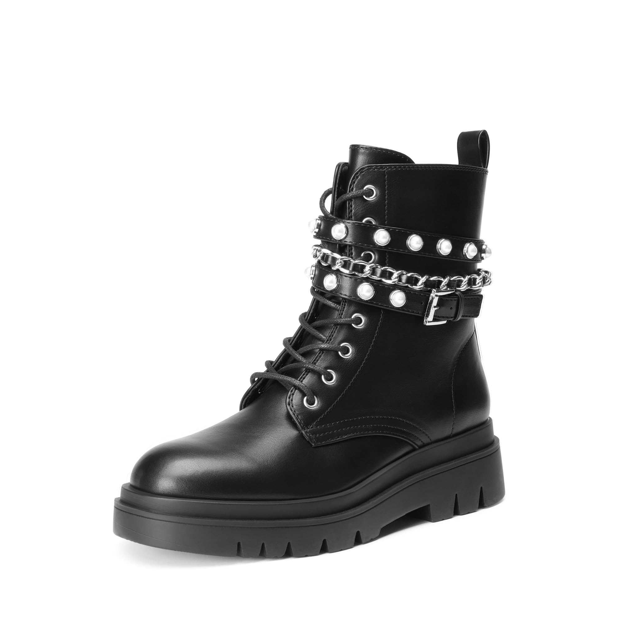 Womens-Black-Platform-Combat-Ankle-Boots-1